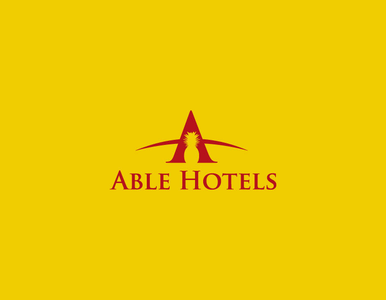 able hotels logo design