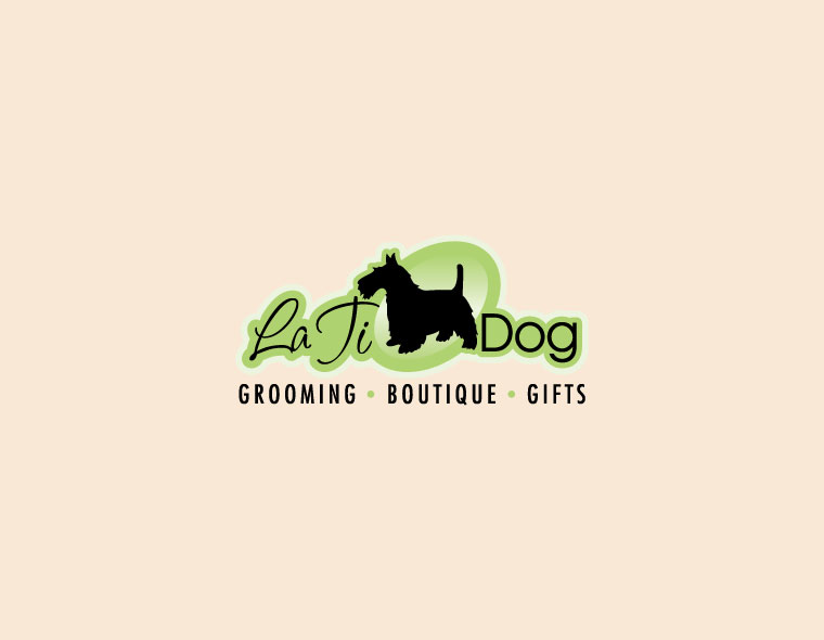dog grooming logo design