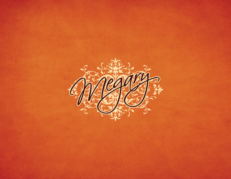 megary luxury brand logo design