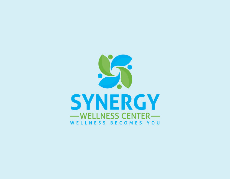 synergy wellness logo design